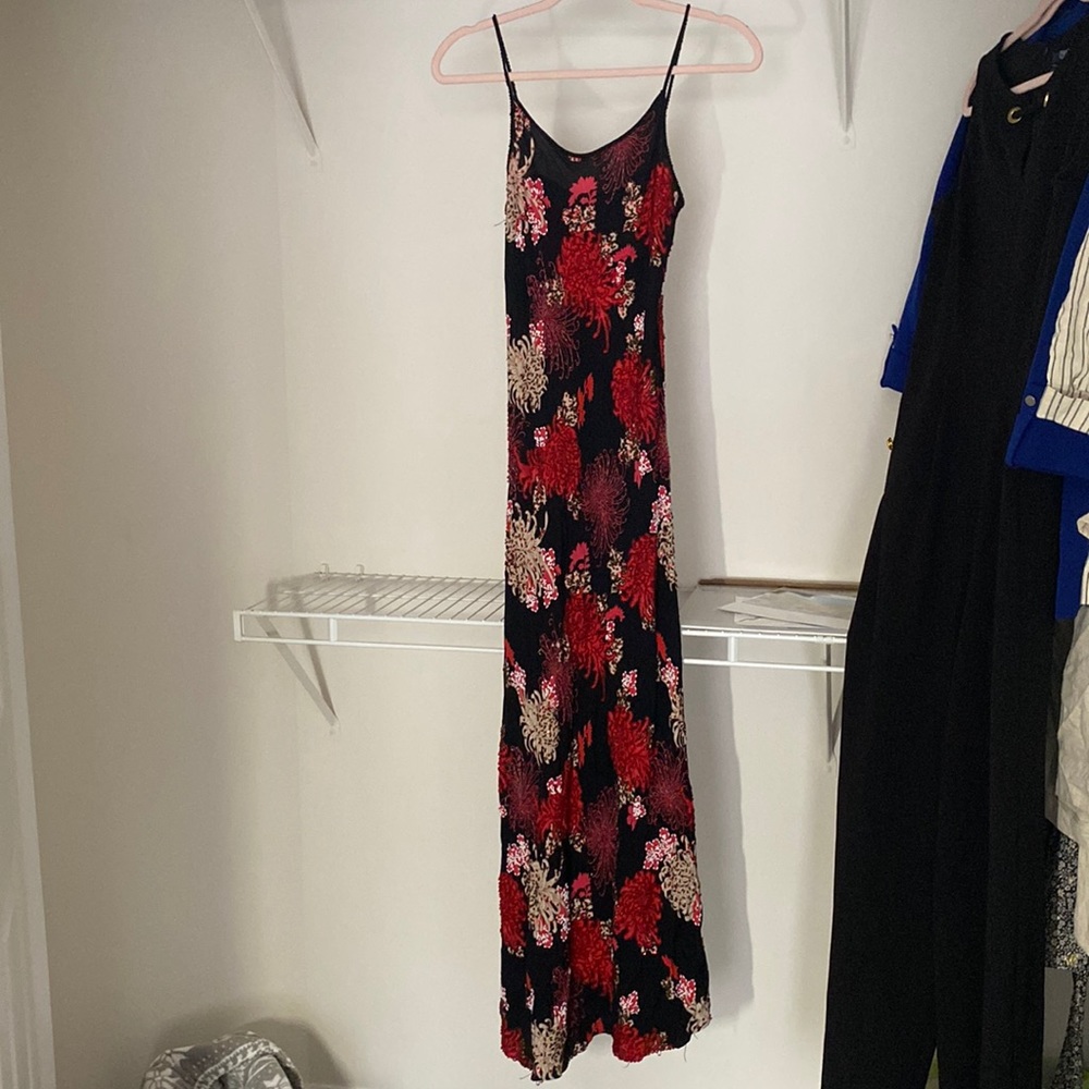 NWOT Designer Salabianca Beaded Form Fitting Dress